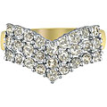 10k Yellow Gold 1 1/4ct TDW Diamond Chevron Ring (H-I, I2-I3)