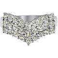 10k White Gold 1 1/4ct TDW Diamond Chevron Ring (H-I, I2-I3)