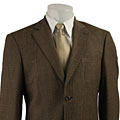 Pendelton Men's Dark Tan Glen Plaid Wool Blazer
