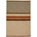 Hand-woven Dhurry Wool Rug (5' x 8')