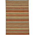 Hand-woven Dhurry Wool Rug (2'6 x 8')