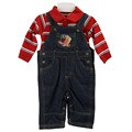 Izod Infant Boy's 2-piece Overall and Romper Set