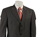 Adolfo Men's Grey Stripe Wool Suit