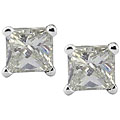 14k White Gold 1ct TDW Promotional Princess Studs (I, I2)