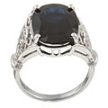 Encore by Le Vian 14k Gold Sapphire and 1/10ct TDW Diamond Ring