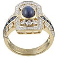 Encore by Le Vian 18k Gold Sapphire and 2/5ct TDW Diamond Ring (J, SI2-SI3)