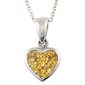 Encore by Le Vian 18k Gold Yellow Sapphire Heart Necklace
