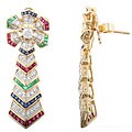 Encore by Le Vian 18k Gold Gemstone and 1 1/5ct TDW Diamond Earrings (J, SI2-SI3)
