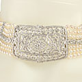Encore by Le Vian 18k Gold Pearl and 3 1/4ct TDW Diamond Necklace (M-N, SI3-I1) (3.5-4 mm)