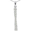 14k Gold 1ct TDW Diamond Journey Stick Necklace (I/J, I1)
