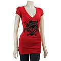Ed Hardy Women's 'Love Kills Slowly' V-neck Shirt