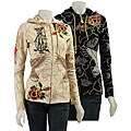 Christian Audigier Women's Hooded Eagle Hoodie