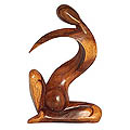 Wood 'Pregnant Grace' Statuette (Indonesia)