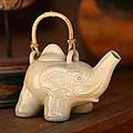 Ceramic 'Elephant Cream Tea' teapot (Indonesia)