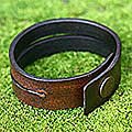 Leather 'Duality in Brown' Bracelet (Indonesia)