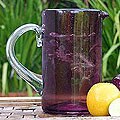 Blown Glass 'Amethyst' Pitcher (Mexico)