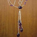 Sterling Silver 'Seductive Violet' Amethyst Necklace (India)