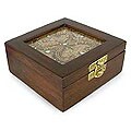 Teak 'Golden Vine' Jewelry Box (India)