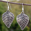 Sterling Silver 'Nature's Splendor' Earrings (India)