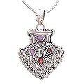 Garnet and Amethyst 'Cupid's Dart' Necklace (India)