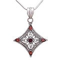 Garnet 'Jaipur Diamond' Necklace (India)