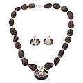 Silver and Quartz 'Enigma' Jewelry Set (India)