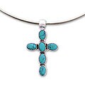 'Sky Blue Cross' Choker (India)