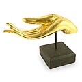 'Buddha's Golden Greeting Hand' Wood Statuette (Thailand)
