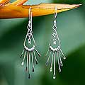 Silver 'Silver Rain' Earrings (Thailand)