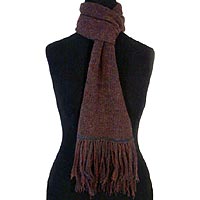 'Nightland' Alpaca Wool Scarf (Peru)