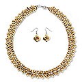 Coconut Shell 'Vanilla Blossoms' Jewelry Set (Thailand)