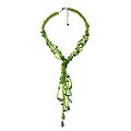 Peridot and Quartzite 'Green Cataract' Necklace (Thailand)