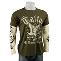 Ed Hardy Men's Premium Eagle Tattoo Double Sleeve T-shirt