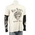 Ed Hardy Men's Premium Los Angeles Tiger Double Sleeve Tee