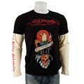 Ed Hardy Men's Premium Black Eagle Rhinestone Shirt
