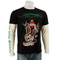 Ed Hardy Men's Premuim New York City Double Sleeve Shirt