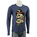 Ed Hardy Men's Brad Long-sleeve Blue Shirt