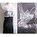 Bad Sushi White Belly Dancing Scarf (India)