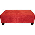 Red Microfiber 3-in-1 Storage Ottoman