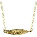 Vermeil Long Leaf Necklace