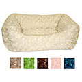 Rectangular Rose Plush Pet Bed