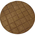 Hand-tufted Embassy Grid Rug (8' Round)