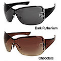 Gucci Women's Shield Rhinestone Sunglasses