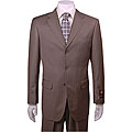 Giorgio Fiorelli Men's 3-button Grey Striped Suit
