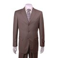 Giorgio Fiorelli Men's 3-button Grey Striped Suit