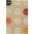 Hand-tufted Embassy Sunburst Rug (4' x 6')