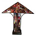Tiffany-style Mission Double Lite Table Lamp