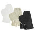 Journee Thick Cable Weave Cap and Scarf Set