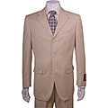 Mantoni Men's Off-white Striped 3-button Wool Suit