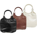 Je Veux Double Strap Croc Print Fashion Tote